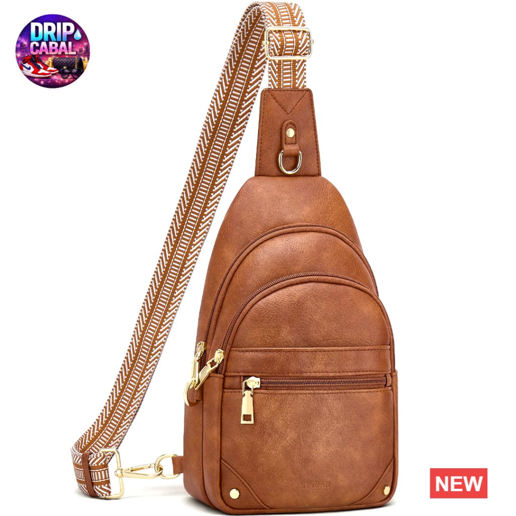 Anti Theft Rfid Sling Bag Faux Leather Travel Purse Crossbody